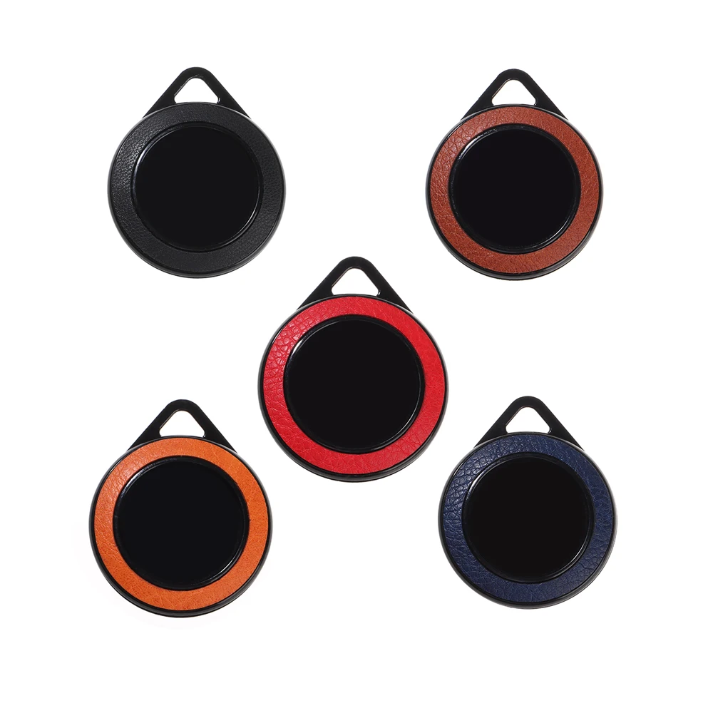 

Anti-Lost Device Protector Shell PU Leather Protective Case With Hook Key Chain For AirTag Tracker Protection Case Accessory