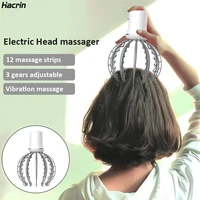 electric head massager octopus claw scalp hair massage hands free remove muscle tension smart relaxation relief head massager
