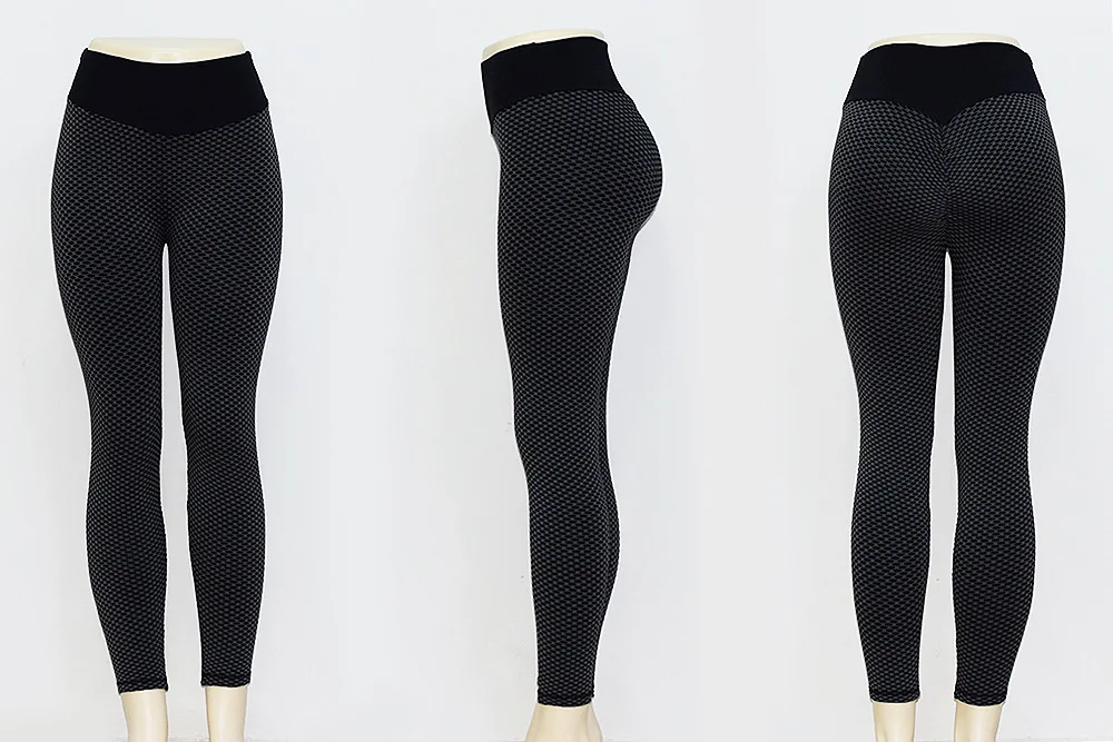 NCLAGEN Women Jacquard Weave Sweat Squat Proof Mesh Seamless Knitting Scrunch Butt Leggings Yoga Pant Workout Fitness GYM Tights
