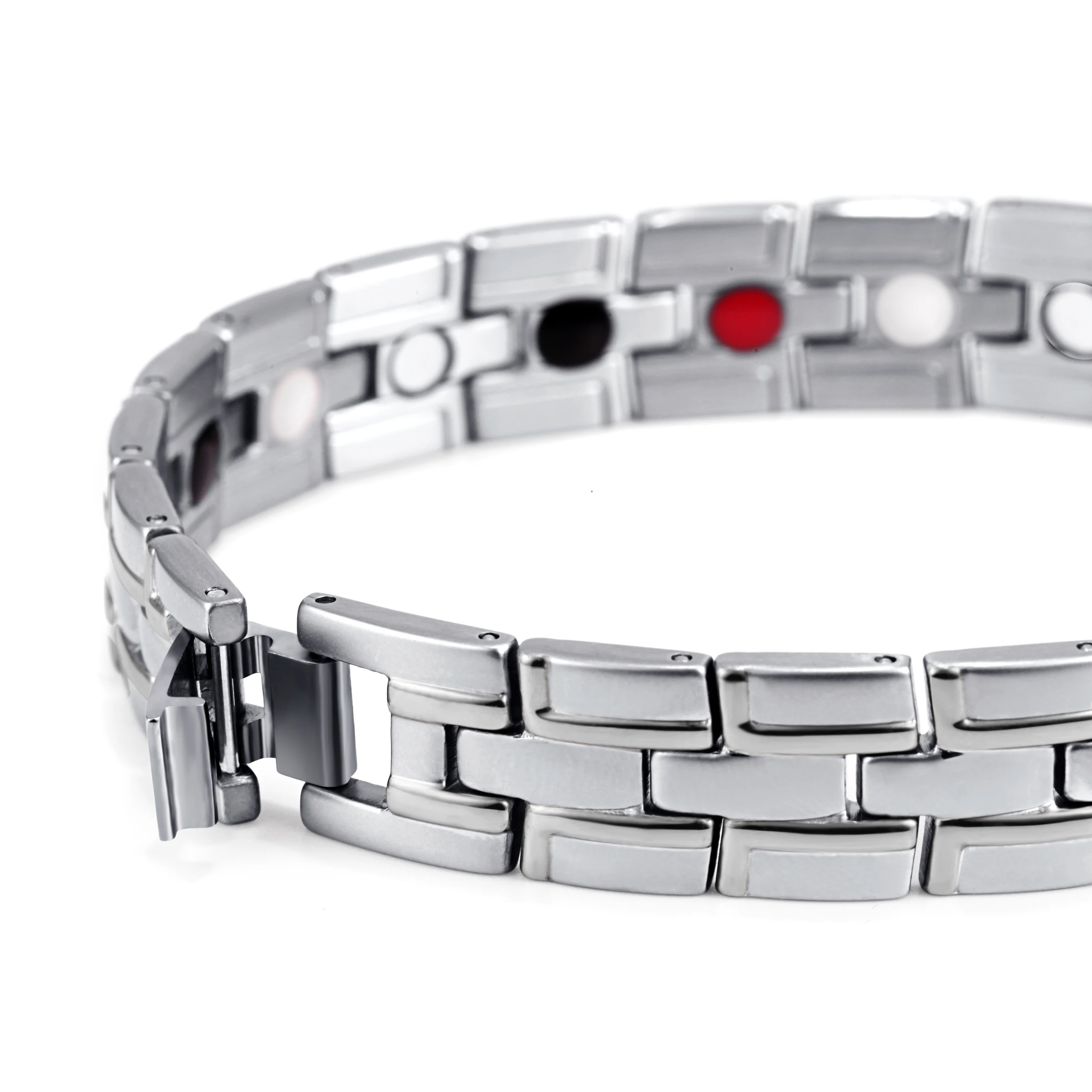 Модные мужские браслеты из нержавеющей стали с магнитом Rainso био энергетический