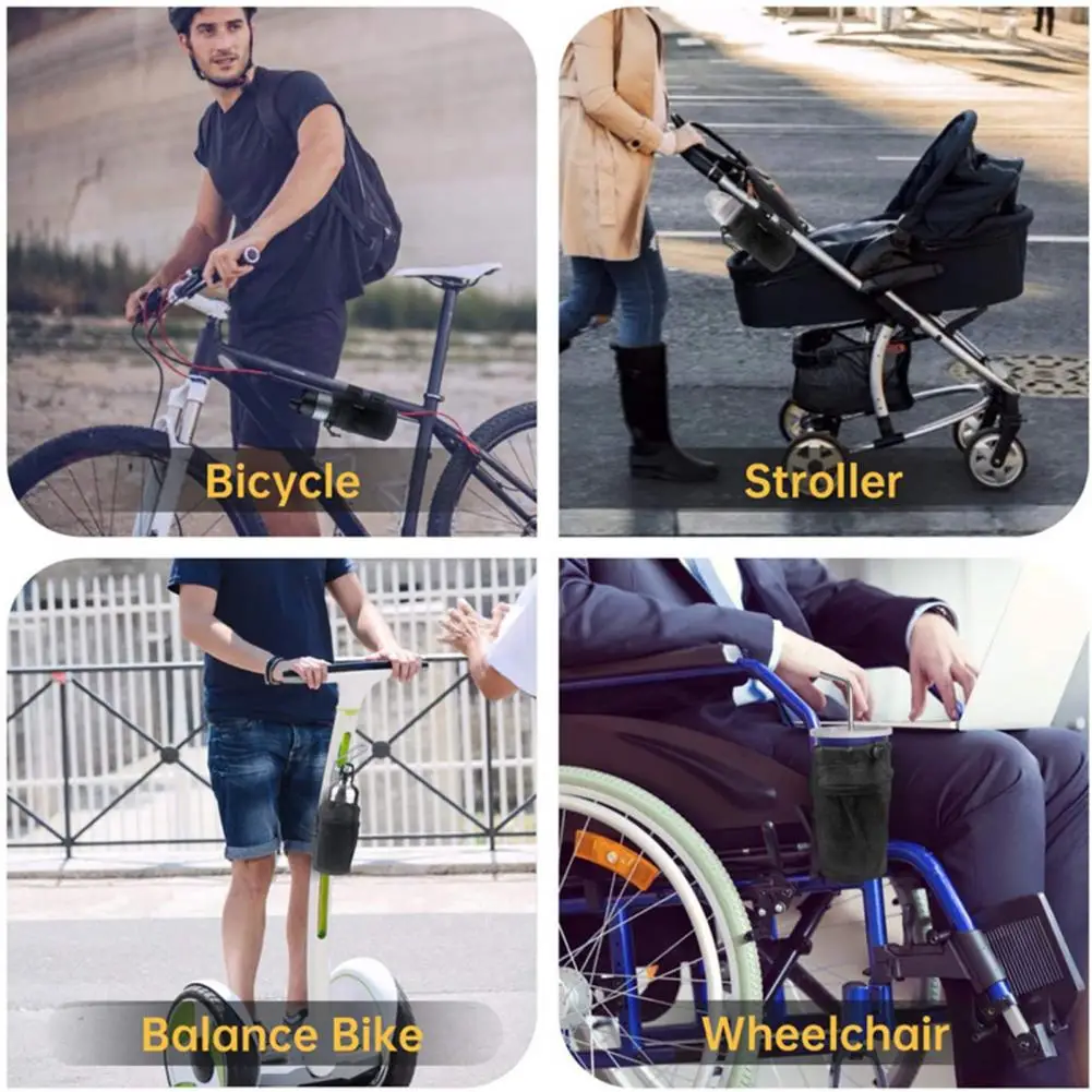 Bike Wheelchair Baby Cart Cup Holder Water Bottle Waterproof Drink Bag Pouch | Спорт и развлечения