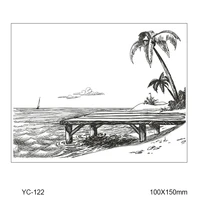 seaside scenery transparent clear stamps for diy scrapbookingcard making stamps fun decoration supplies