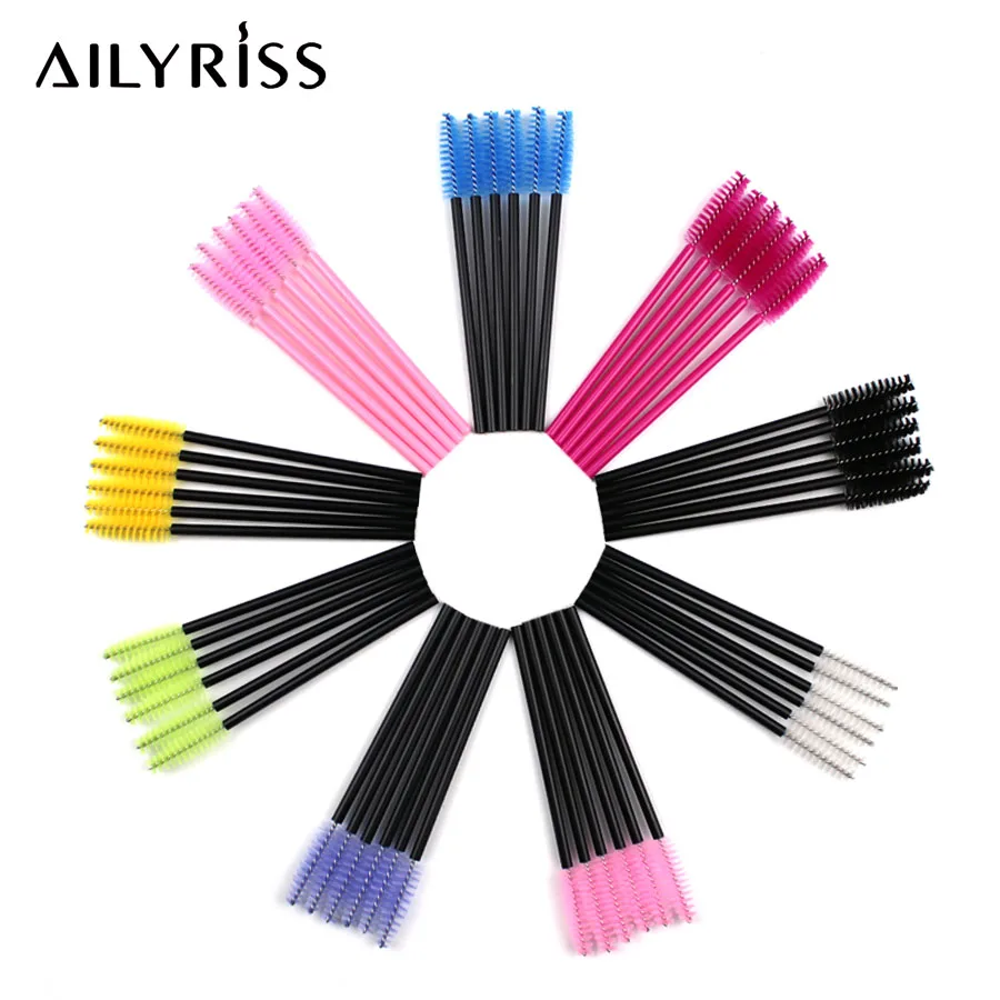 500pcs Eyelash Brushes Makeup Brushes Beauty Cosmetic Tool Disposable Mascara Wands Eyelash Extension Supplies AILYRISS