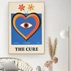 Скандинавский ретро постер и печать The Cure рок-группы музыка холст картина винтажные настенные картины для гостиной домашний Декор без рамки
