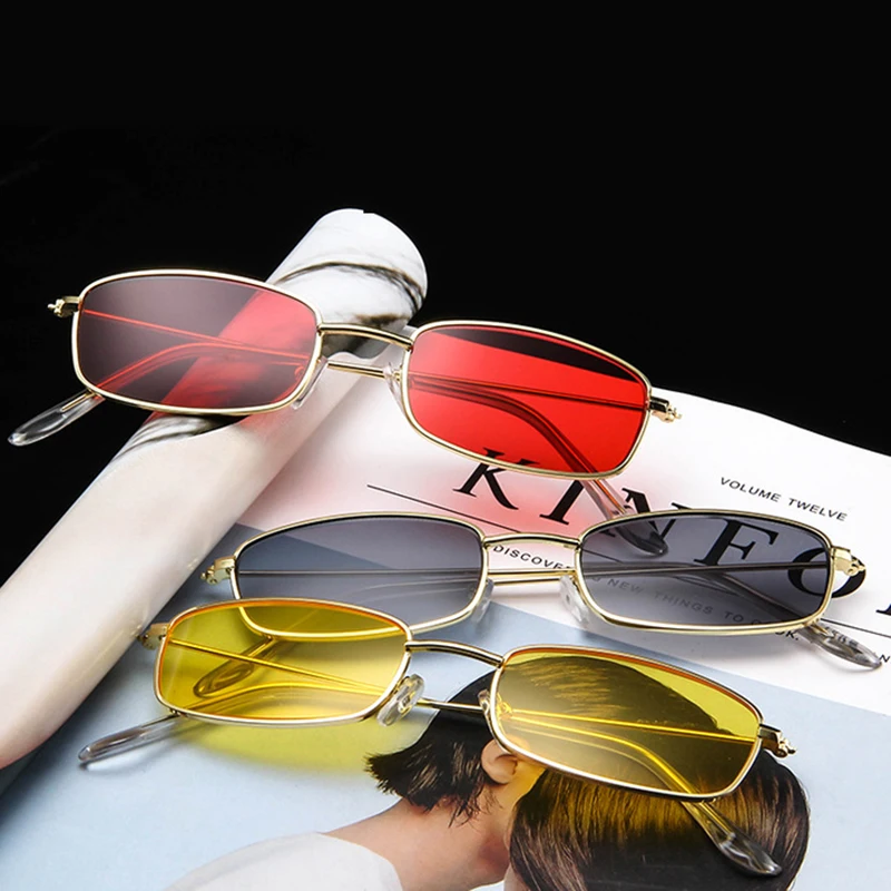 

AKAgafas Rectangle Sunglasses Women 2021 Brand Luxury Glasses for Women Vintage Eyeglasses Women Small Oculos De Sol Feminino