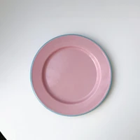 retro salad plate ceramics fruit plate snack plates for home pink tray fruit basket platos dinner plates platos %d0%bf%d0%be%d1%81%d1%83%d0%b4%d0%b0 %d1%82%d0%b0%d1%80%d0%b5%d0%bb%d0%ba%d0%b8