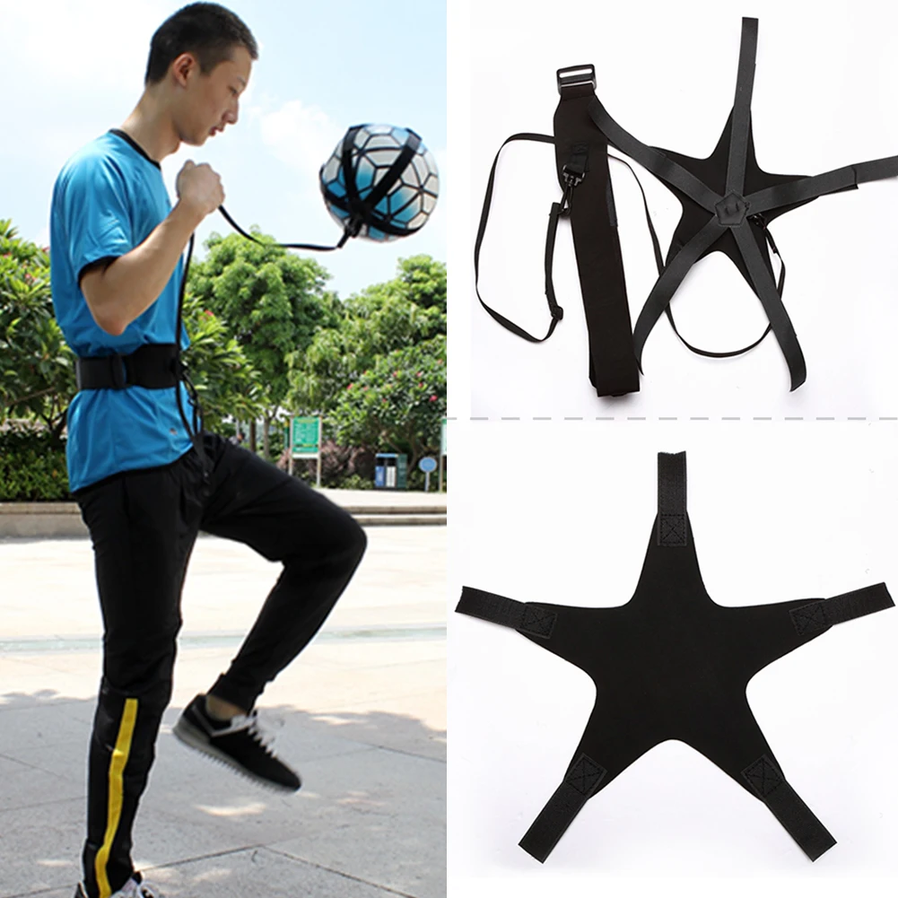 

Kids Junior Football Soccer Ball Kick Trainer Belt Skill Adjustable Training Aid