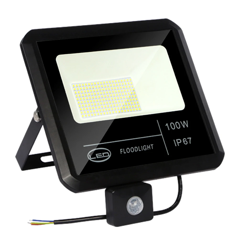 Светодиодный прожектор с датчиком движения IP65 водонепроницаемый 20 Вт 30 50 100