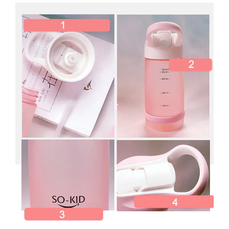 Детская бутылка для воды 550 мл детей Портативные космические спортивные бутылки