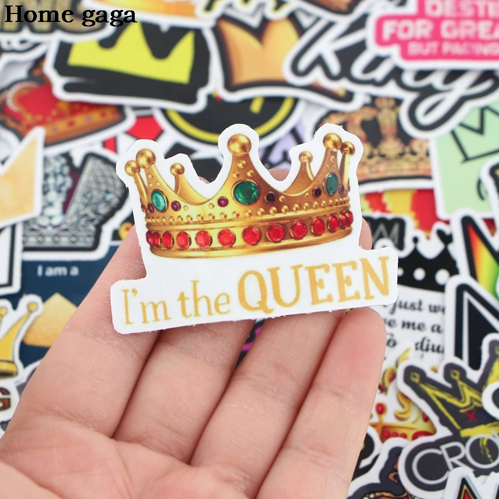 

DB277 Homegaga 56pcs/set Crown Cartoon Girl Sticker Wall Decoration Stickers DIY Album Diary Scrapbooking Decals Stickers