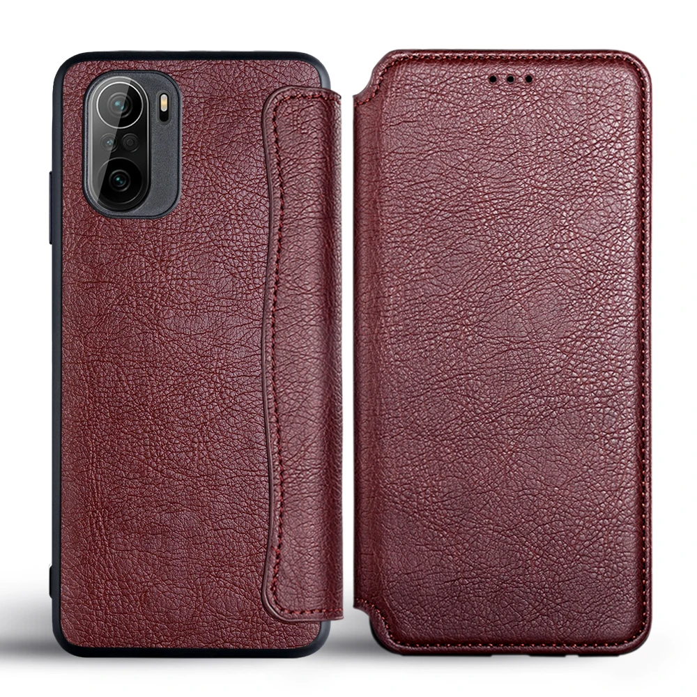 Чехол-книжка для Xiaomi Poco F3 F2 NFC Pro PocoPhone F1 флип-чехол из искусственной кожи со слотом