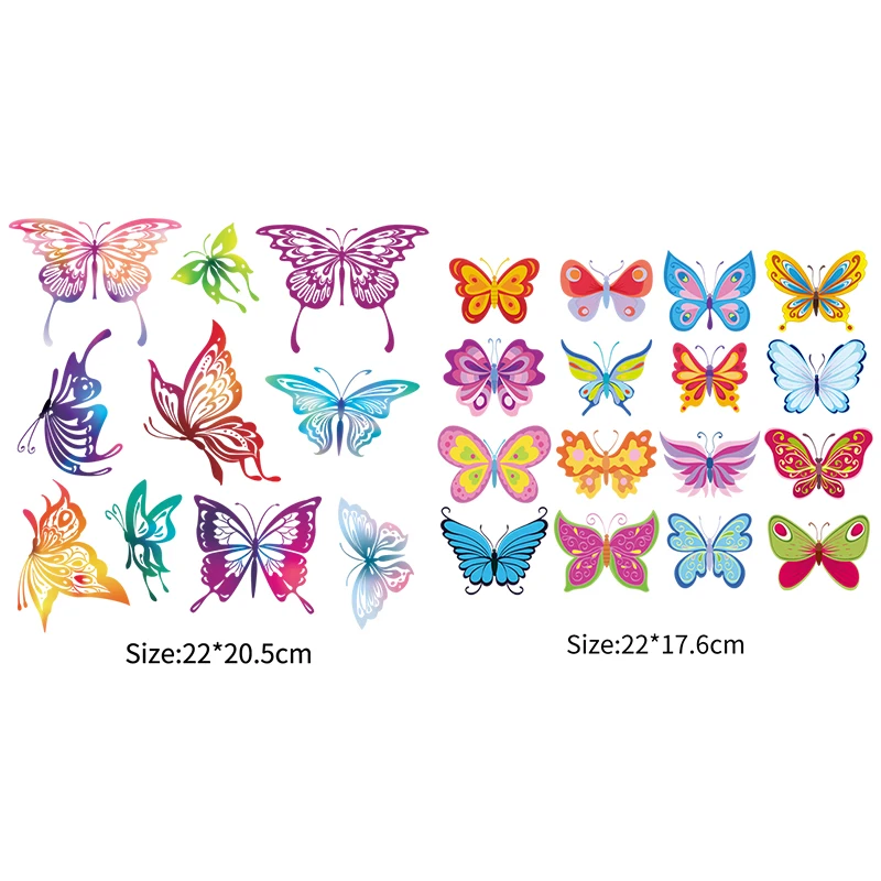 Бабочки патчи железо на переноске Diy украшения парчи для одежды модные моющиеся