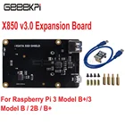 В наличии GeeekPi X850 V3.1 mSATA SSD USB 3,0 модуль расширения памяти для Raspberry Pi 3 B + (Plus) 3 B
