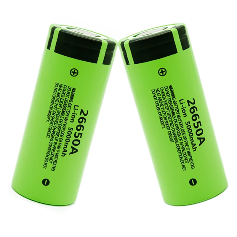 100% Оригинальный Новый аккумулятор для Panasonic 26650A 3 7 V 5000mAh высокой емкости 26650 Li ion