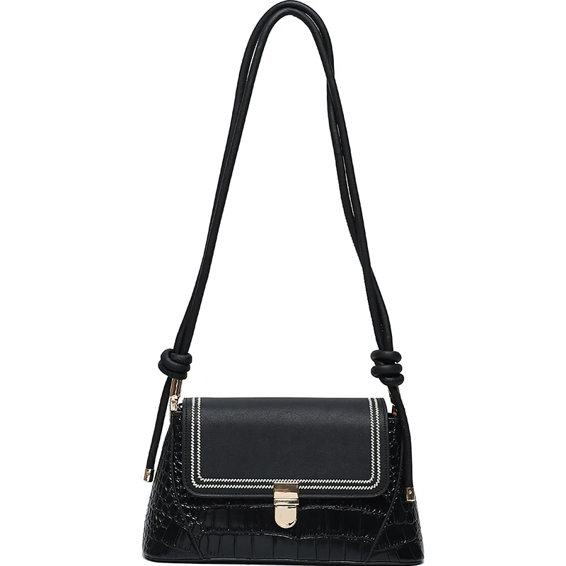 

Alligator Pattern Shoulder Bags For Women 2020 New Summer PU Leather Ladies Handbags Women Designer Baguette Bags Sac Femme