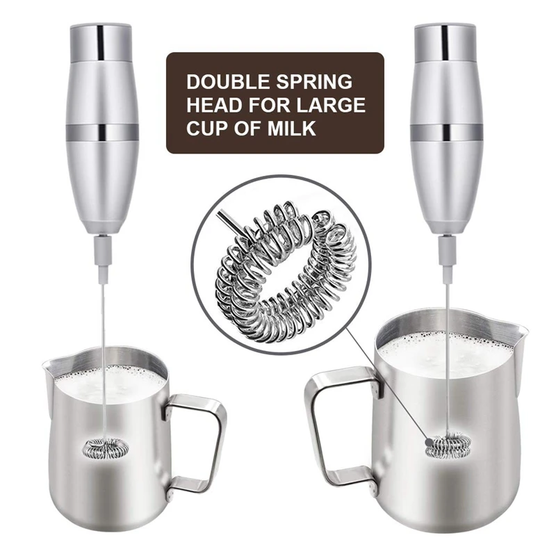 

Milk Blender - Milk Frother, Electric Handheld Foam Maker For Making Lattes Coffee, Cappuccinos, Hot Chocolates, As Creamer And