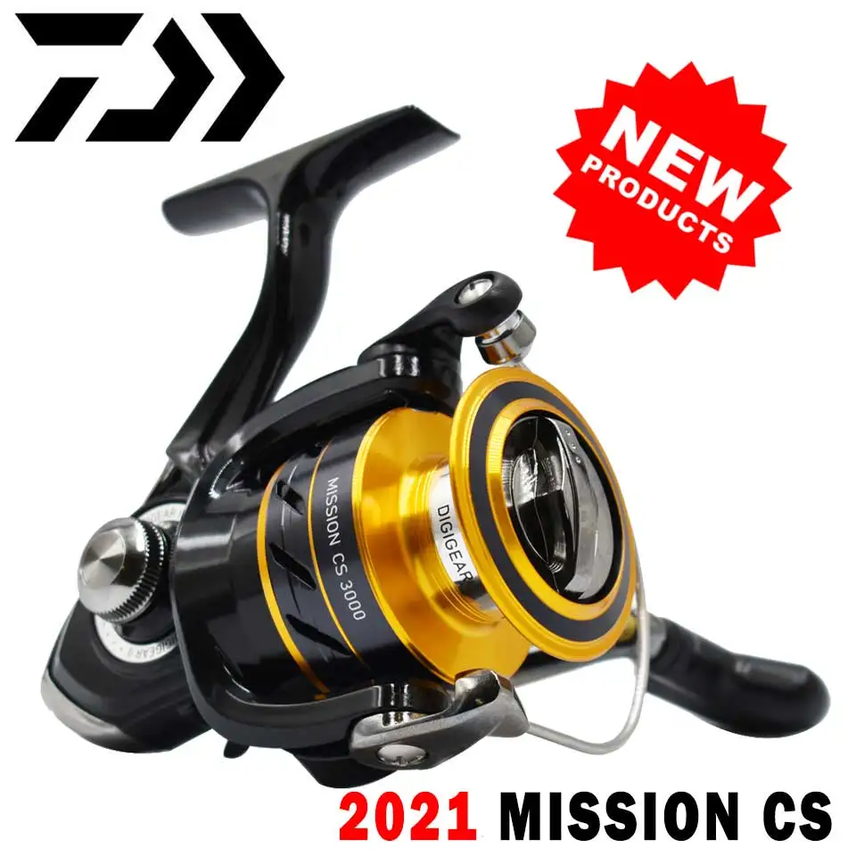 

2021 DAIWA Fishing Reel Spinning Reels MISSION CS 2000-4000 ABS Aluminium Spool 2KG-6KG Power 3+1BB Folding Handle