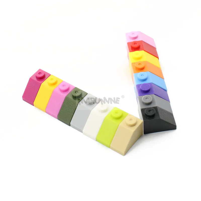 MARUMINE 200 шт./лот 2x1 наклонные Кирпичи Игрушки Классический конструктор MOC