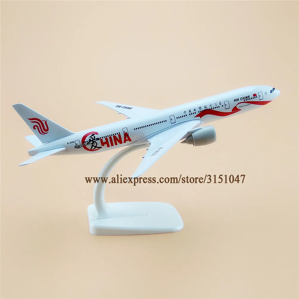 20 см Air China Boeing 777 B777 Airlines модель самолета из сплава металла литья под давлением