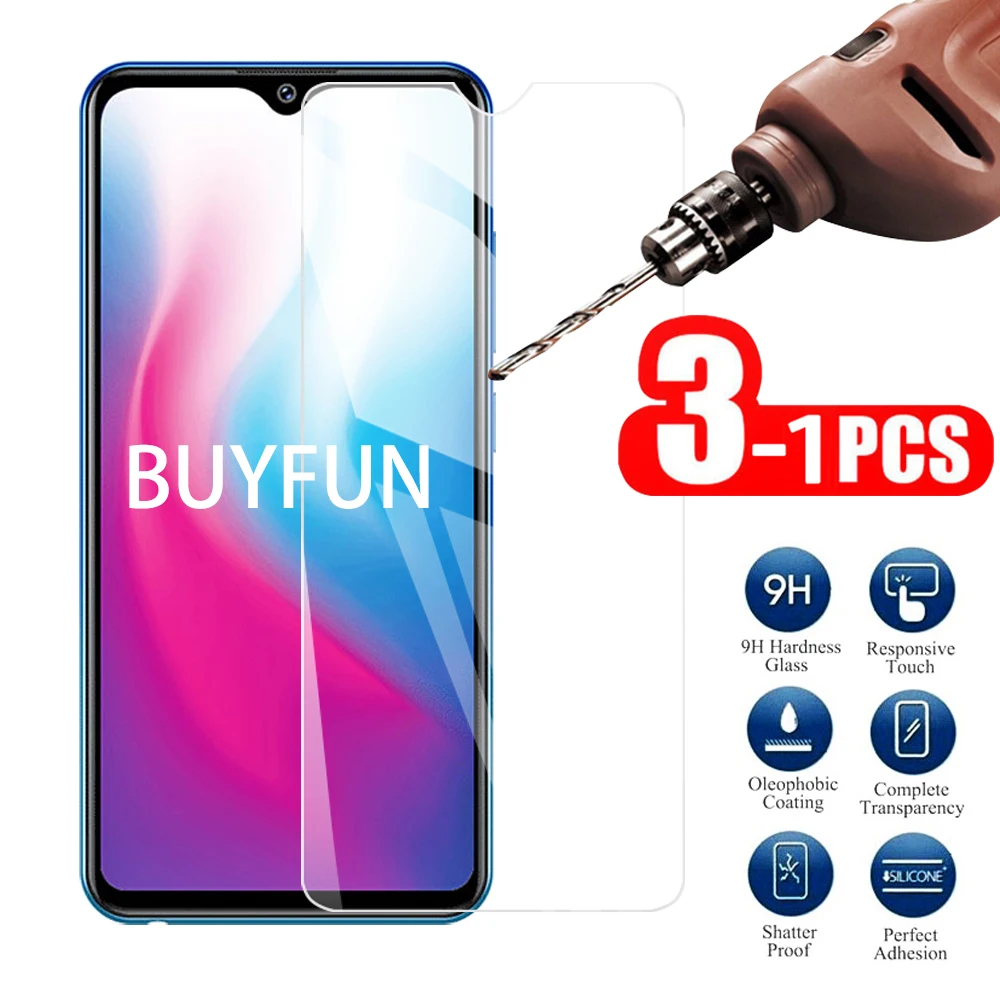 

1-3 шт 9H полное покрытие прозрачное закаленное стекло для VIVO Y91 защита экрана взрывозащищенное Защитное стекло для VIVO Y91 Y 91