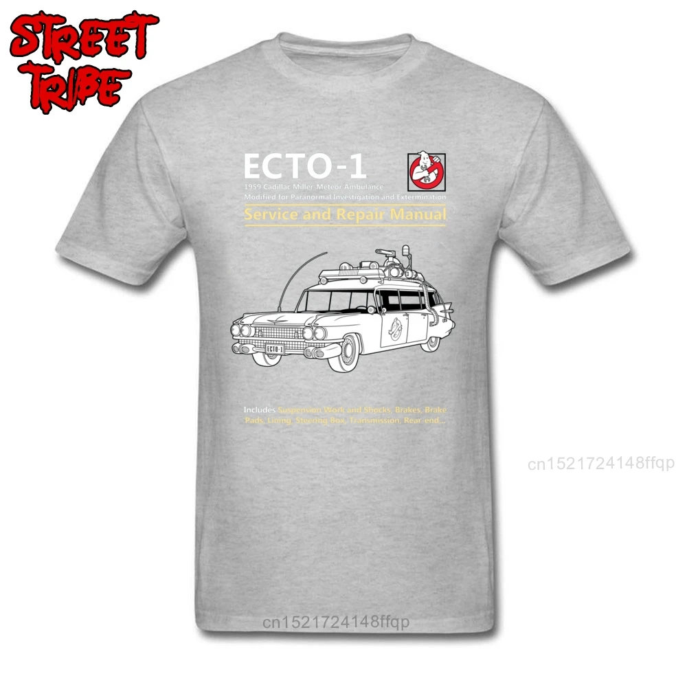 Мужская футболка с принтом Ghostbusters забавная Футболка ECTO 1 руководство по