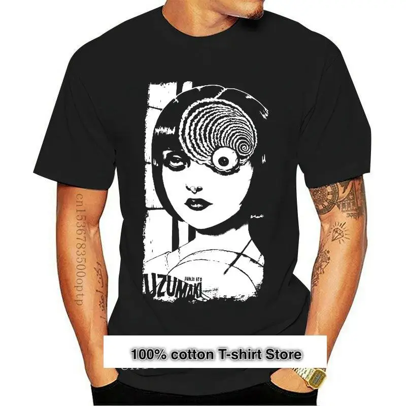 

Camiseta de Manga de Horror para hombres y mujeres, camisa japonesa de S-3XL, Uzumaki Junji Ito, nueva