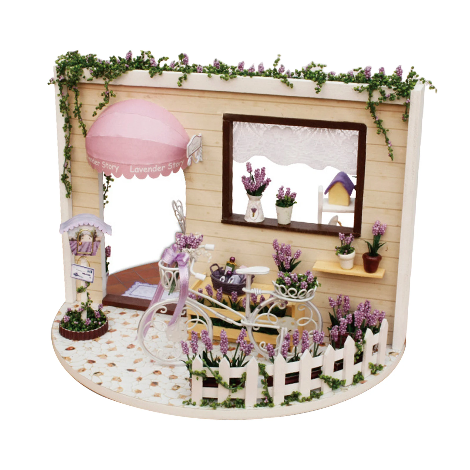 

DIY Miniature Doll House and Ornament Kit LED Sky Garden Room Cottage Puzzle Gifts