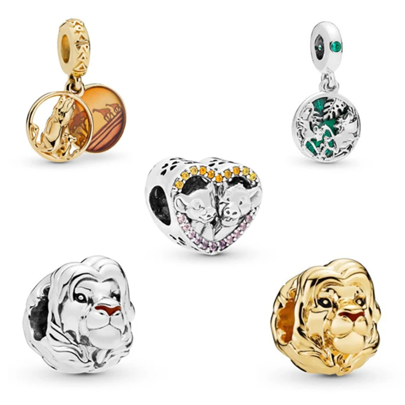 BBee Король Лев Симба и Нана бусины основа Подвески браслет аксессуары веревка для