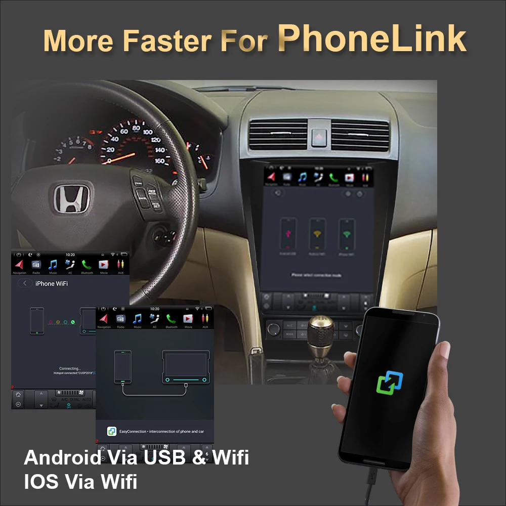 Android 9 0 аудио вертикальный экран Тесла стиль Автомобильный GPS-навигатор для HONDA