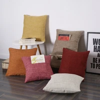 no core linen plain office european pillowcase cushion home envelope pocket throw pillows covers decorative