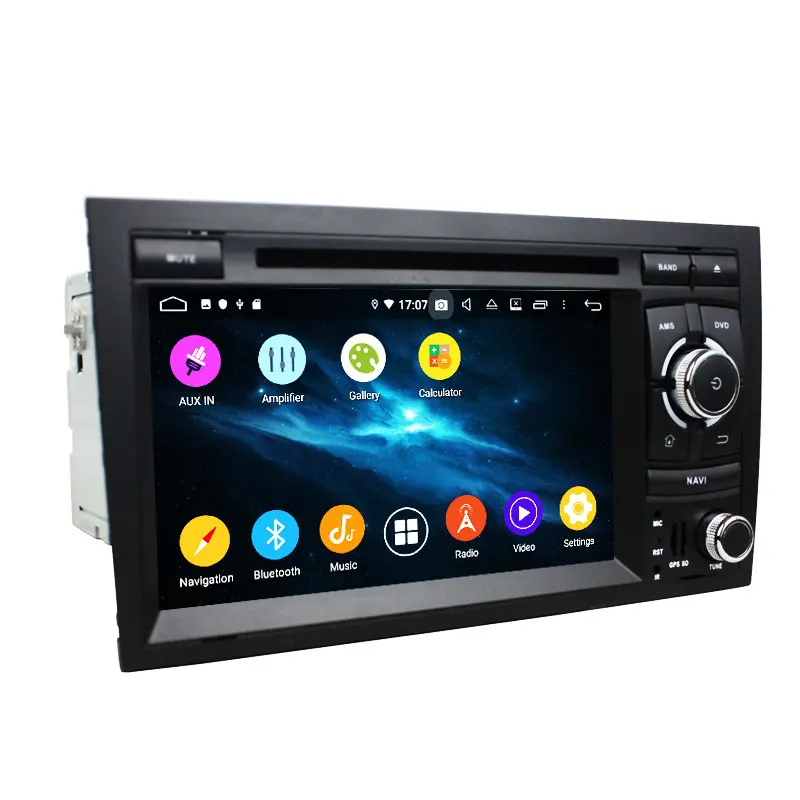 Автомагнитола PX6 6 ядер 7 дюймов Android 9 0 для Audi A4 2002-2008 Автомобильный мультимедийный