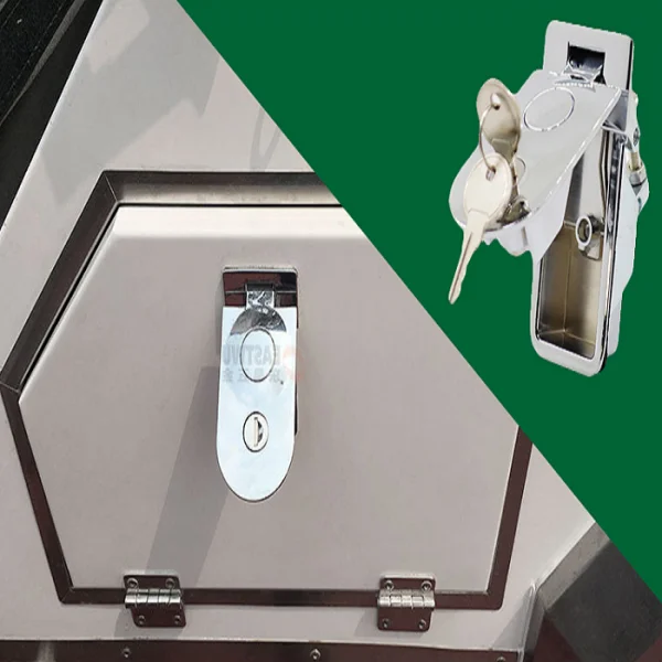 

RV Baggage Compartment Door Lock - Flush Mount Compression Latch Key Locking W/