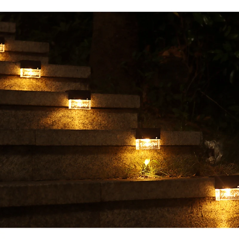 

New-6Pcs Led Colorful Solar Light Is Suitable for Outdoor Courtyard, Garden, Landscape Stairs, Step Decorative Lighting