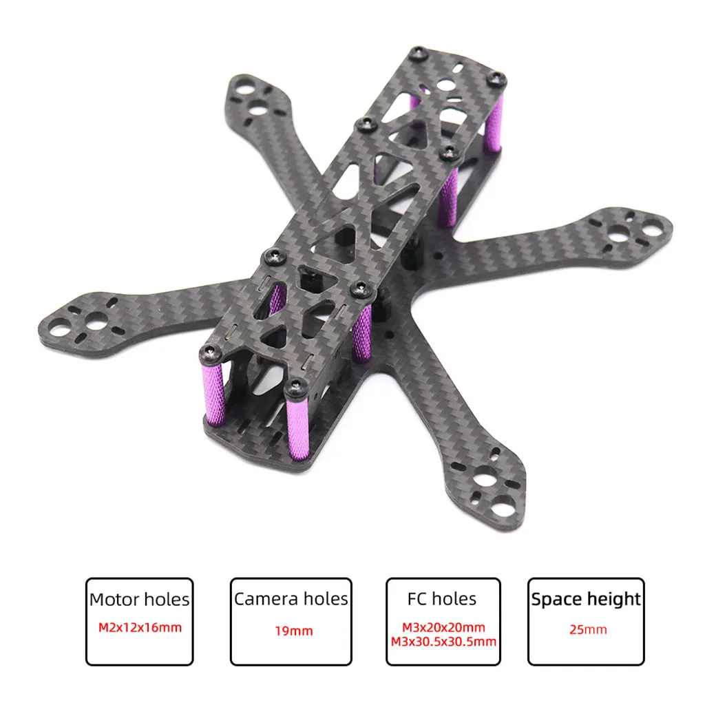 

3 Inch Carbon Fiber RC FPV Drone Frame Kit For DIY Quadcopter Quad Drone