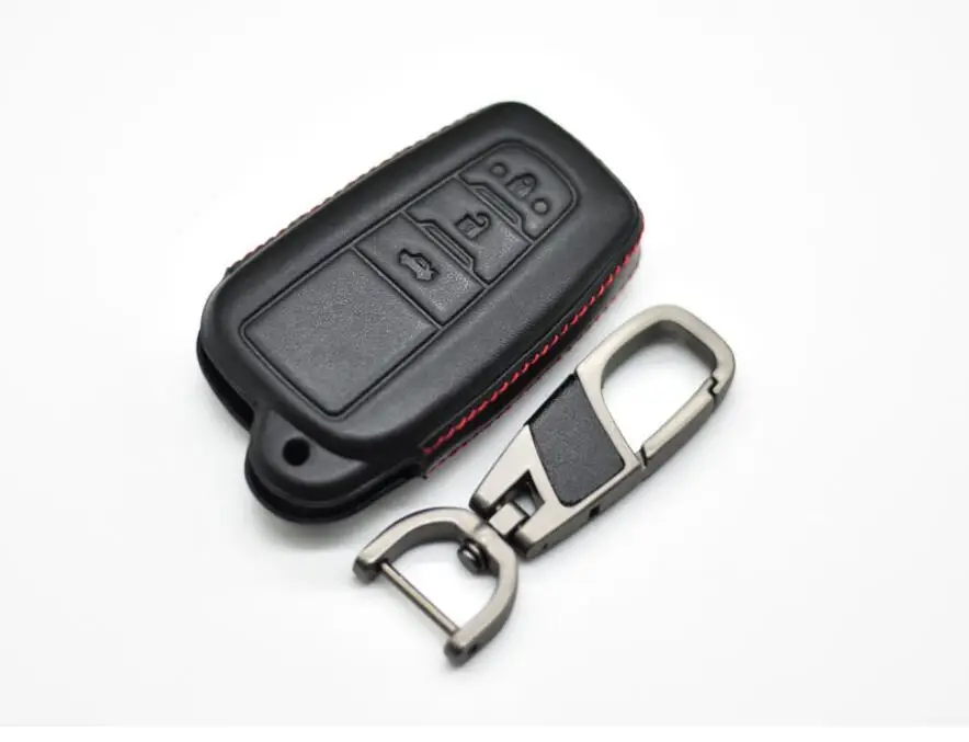 Автомобильный 4D чехол для ключей из натуральной кожи кошельки Toyota Camry Corolla Avalon C HR