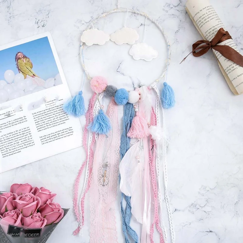 Модный светодиодный Ловец снов облако перо подарок на день рождения для девочки