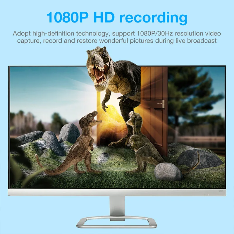 

New 4K USB 3.0 Video Game Capture Card for Live Stream Broadcast Box Game Capture Box