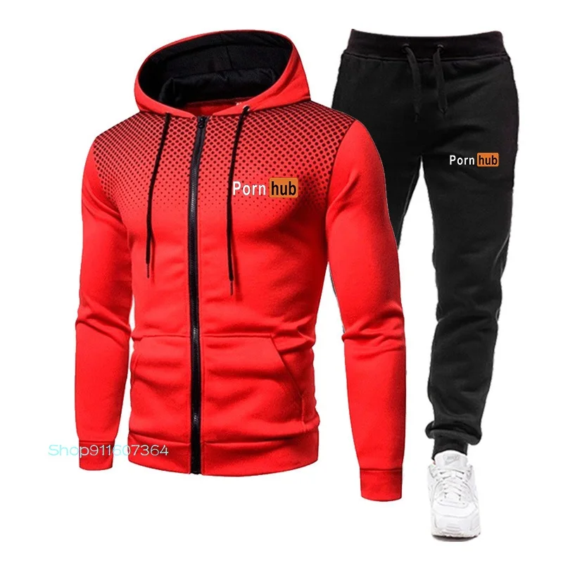 

Domestic and overseas hot-selling brand men's mesh sportswear hoodie suit