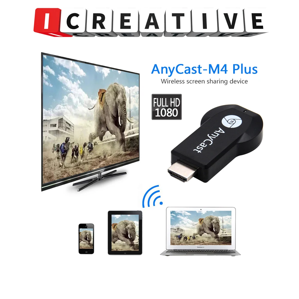 ICREATIVE HDMI TV Stick M4 Plus HD Dongle Беспроводной Wi-Fi приемник DLNA Linux Airplay дисплей Miracast для Android