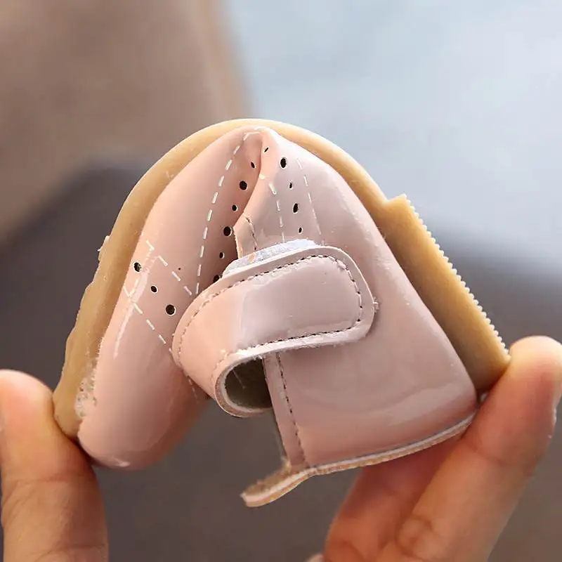 

2020Hot Spring Bowknot Baby Girls Shoes Flower Fashion Princess Slip-on Children Flat Shoes for Girls Shoes Size 15-25