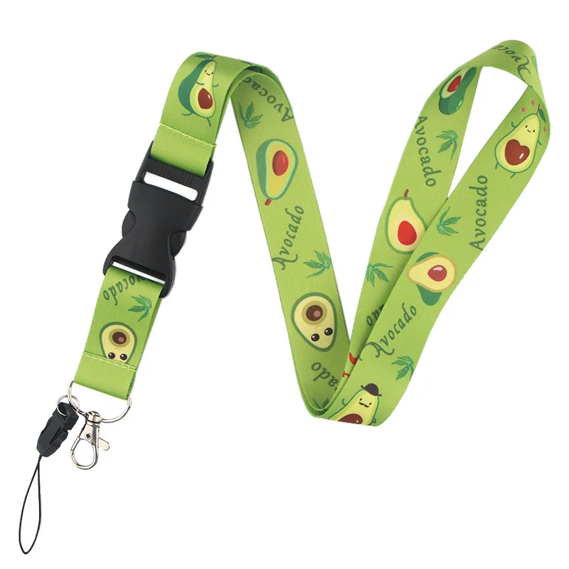 K491 фрукты авокадо брелок Lanyards бейдж Id держатель ID карта пропуск мобильный