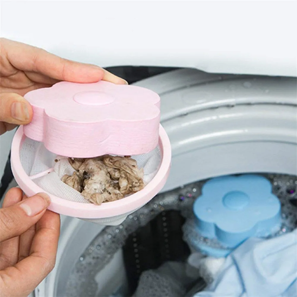 

6Pcs Reusable Pet Fur Lint Hair Catcher Clothes Cleaning Ball Household Laundry Removal Floating Cleaner For Washing