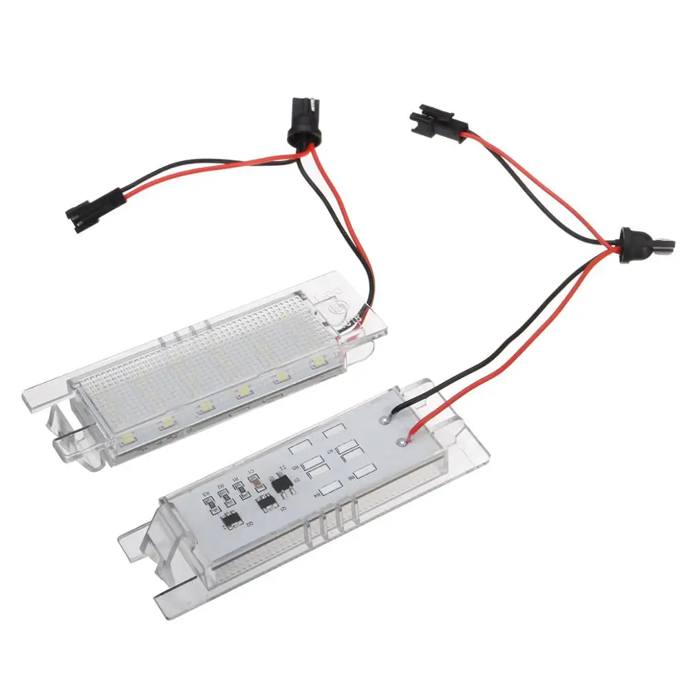 2 шт. 18SMD Автомобильный светодиодный номерной знак для Fiat Grande Punto Van Seicento 187 Multipla 186
