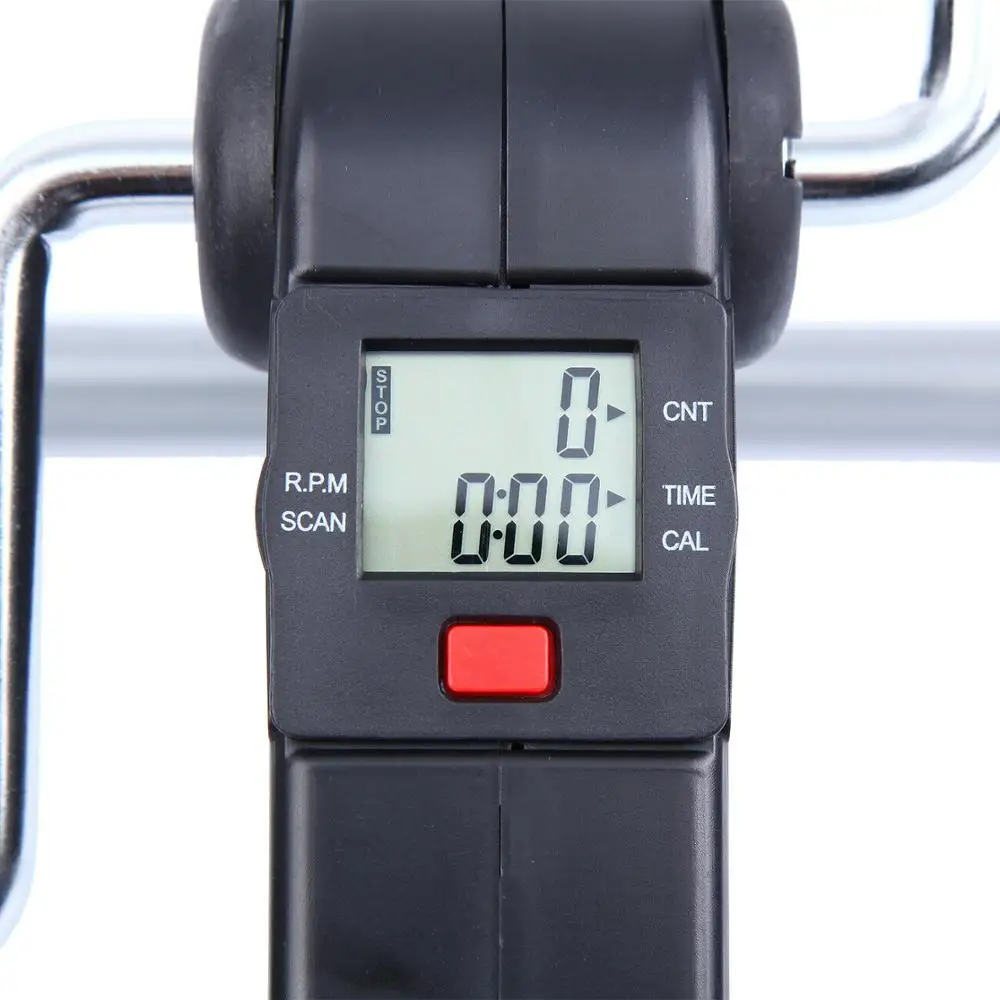 

LCD Household Mini Exercise Bike Foldable Fitness Bicycle Body Gym Machine with Anti-slip Pedal Hand Leg Rehabilitation Indoor