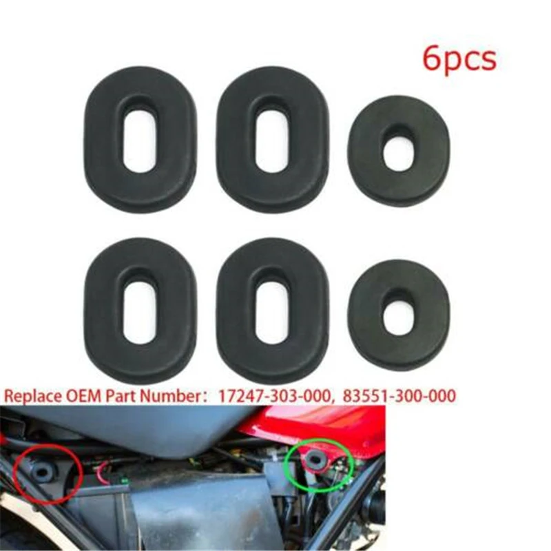 6 шт. обтекатель мотоцикла боковая крышка резиновая втулка для Honda CB100 CL100 SL100 XL100