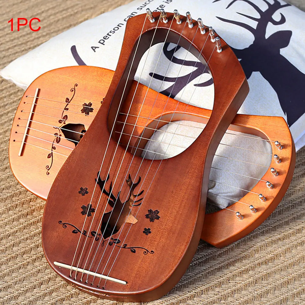 Инструмент для детей 7-String деревянные развлечения из красного дерева легкий подарок компактный музыкальный Профессиональный Lyre ксилофон