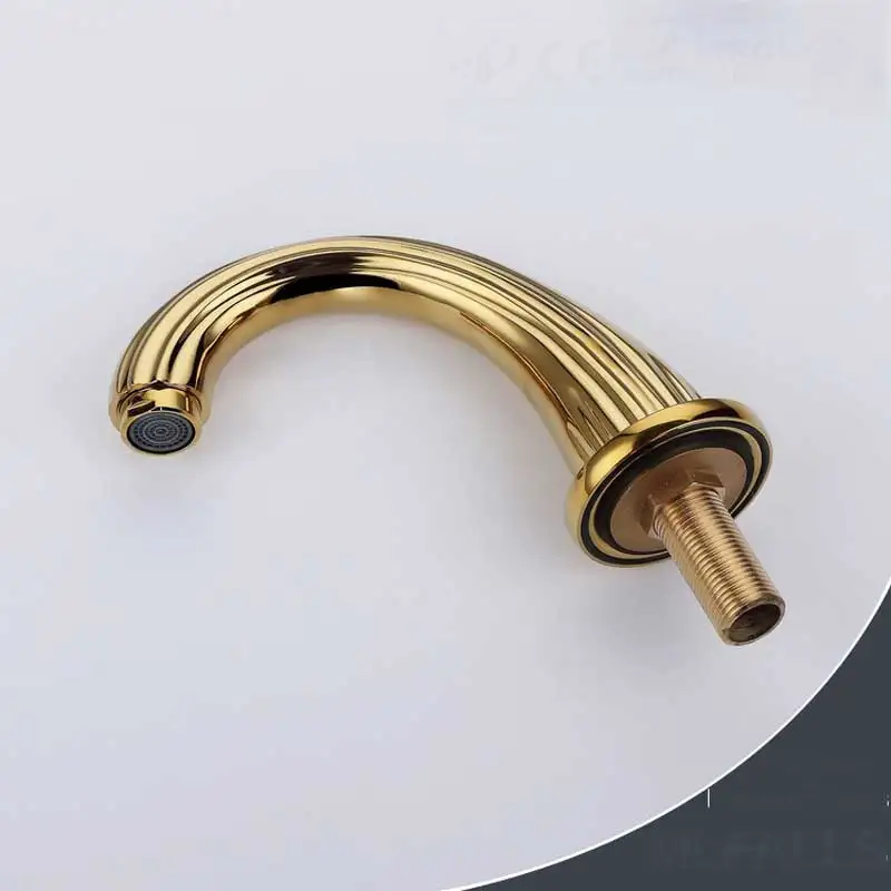 Коммерческая раковина для ванной смеситель с 3 отверстиями и двумя ручками