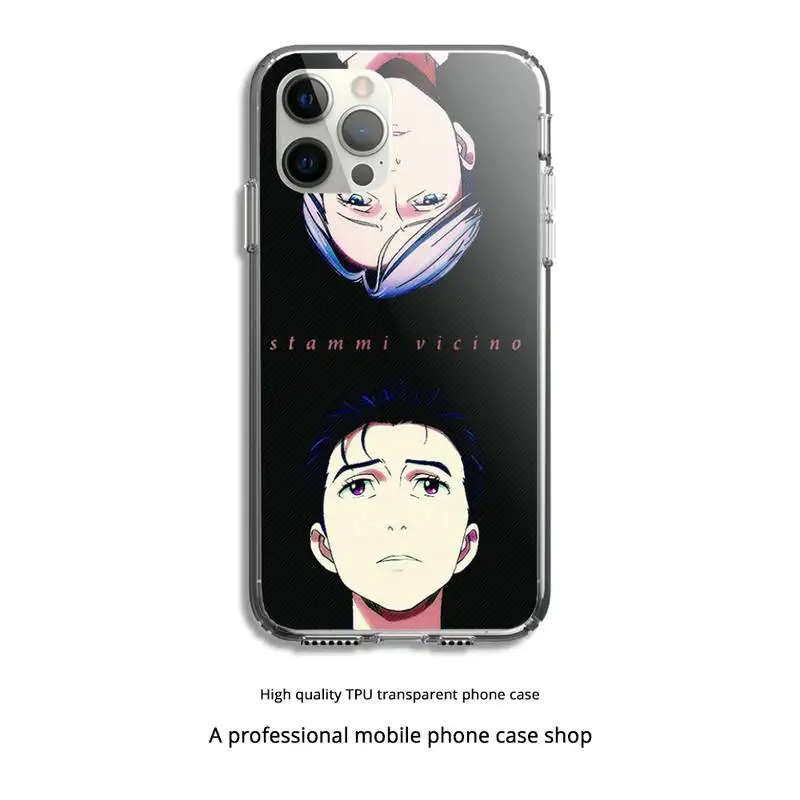 

Yuri On Ice History Maker Phone Case Clear Cover For Iphone 5 6 7 8 11 12 Plus XR X XS SE2020 11/12PRO Max Transparent Cases