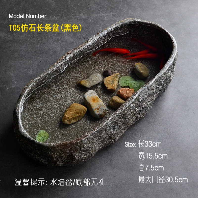 

Garden Gray Planters Flower Pot Water Small Ceramic Planters Indoor Flower Pot Succulents Pots Maceta Balcony Decorations BI50FP