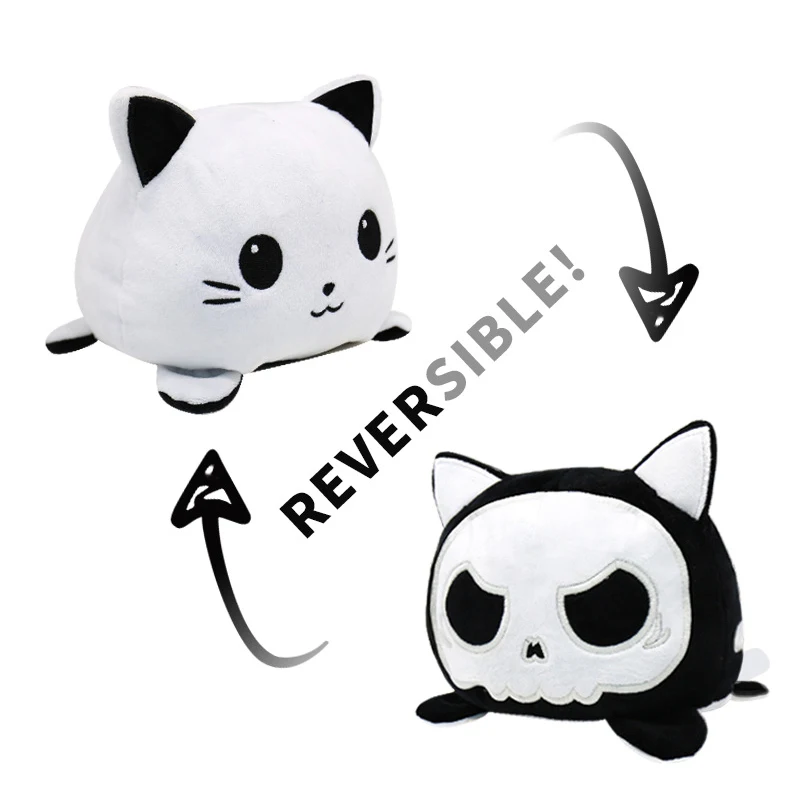 Милый мультяшный двусторонний единорог с откидной крышкой двухсторонний Кот